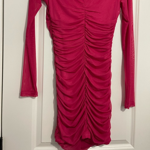 Long sleeve mini dress - Picture 3 of 5